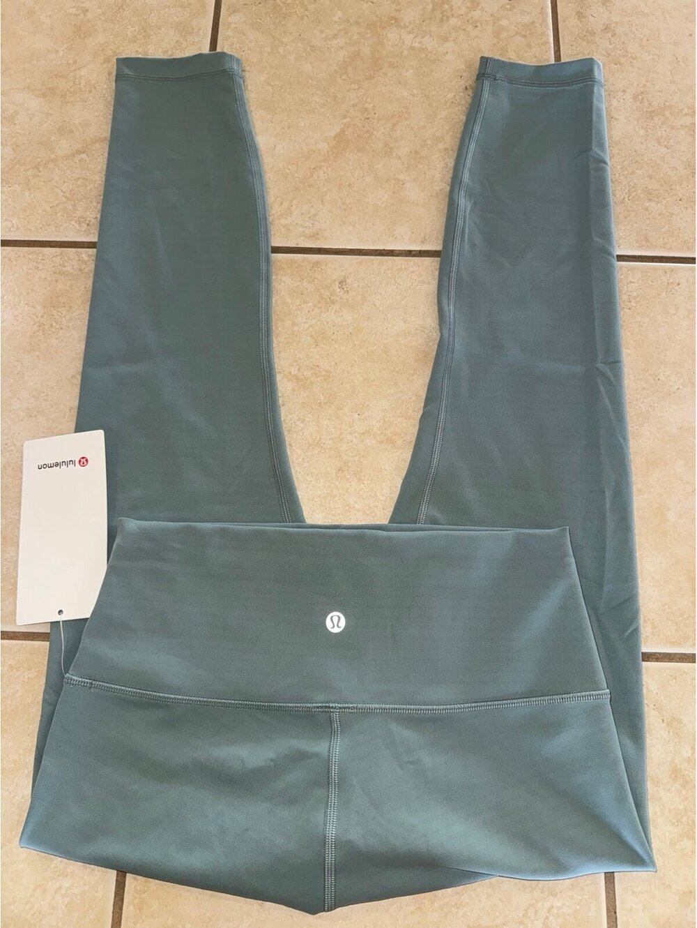Lululemon Wunder Train High Rise 25” Misty Glade Size 8 NWT